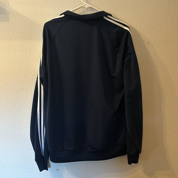 Adidas side stripe zip up jacket size is missing fits like a large - Picture 5 of 5